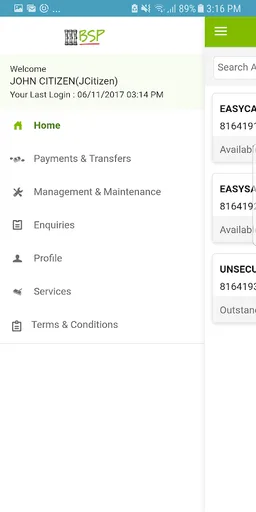 BSP Fiji Mobile Banking screenshot 2