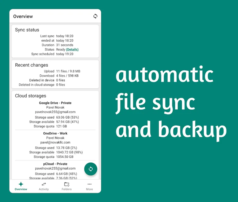 Autosync - File Sync & Backup screenshot 1