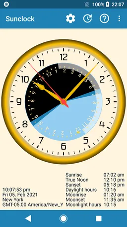 Sunclock - Sunrise, Sunset, Moon screenshot 5