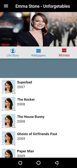 Emma Stone Life Story Movie and Wallpapers screenshot 3