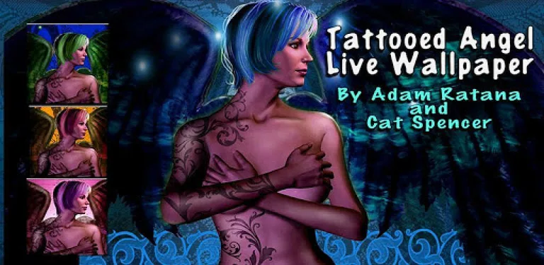 Tattooed Angel Live Wallpaper cover image