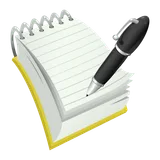 Simple notepad notes icon