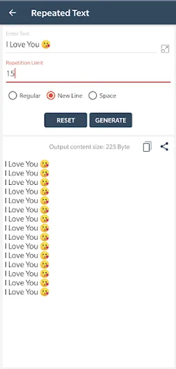 Text Repeater screenshot 1