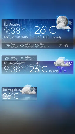 Glass View Theme GOWeather screenshot 2