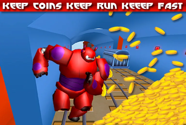 3D Subway Baymax Run screenshot 3