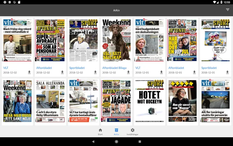 Sala Allehanda e-tidning screenshot 8