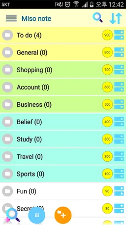 (R) Notepad - easy color notes screenshot 1