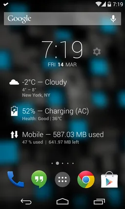 DashClock Data Usage Extension screenshot 4