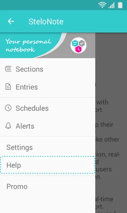 SteloNote Advance Notebook screenshot 1