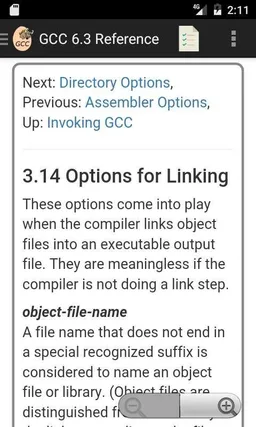 GNU GCC 6.3 Compiler Reference screenshot 3