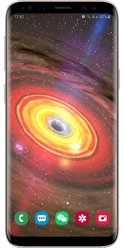 Super Black Hole Live Wallpaper Free screenshot 2