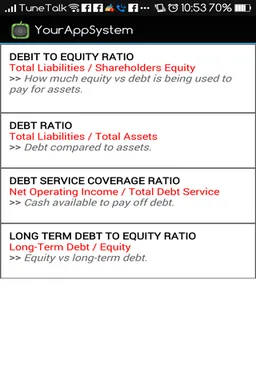 Financial Ratios (Accounts) screenshot 4