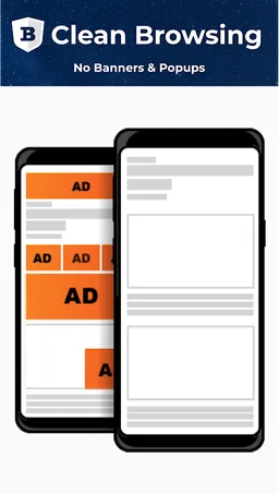 BLU Browser : AdBlock, Fast&Clean,Protect  Privacy screenshot 4