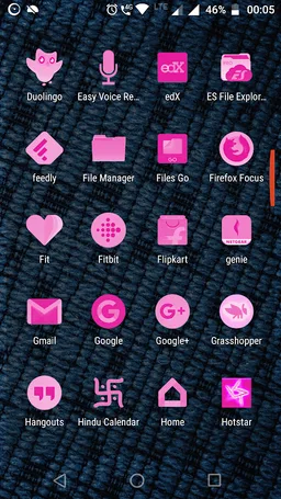 Blossom Pink Icon Pack - Free screenshot 2