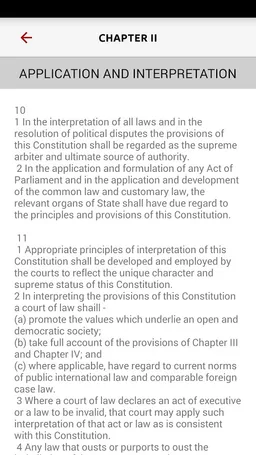 Constitution Of Malawi screenshot 2
