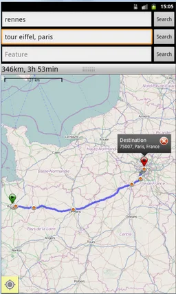 OSMNavigator screenshot 5