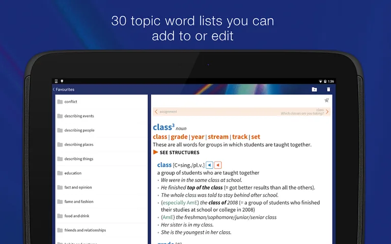 Oxford Learner’s Thesaurus screenshot 15