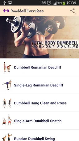 Dumbbell Exercises screenshot 6