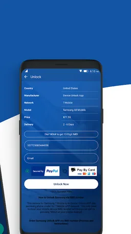Free Unlock Samsung Mobile SIM screenshot 4