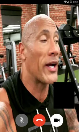 Dwayne Johnson Prank Video Call screenshot 3