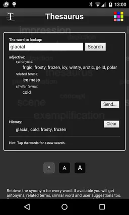 Thesaurus screenshot 4