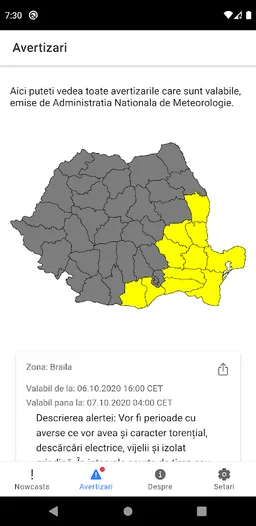 Alerte Meteo Romania screenshot 5