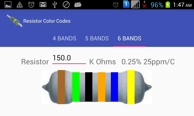 Resistor Color Codes screenshot 2