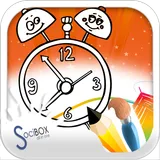 watches coloring book icon