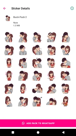 Sticker Bucin Romantis WAsticker Apps screenshot 1