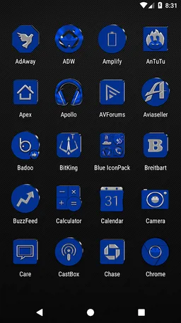 Blue Icon Pack Paid screenshot 22