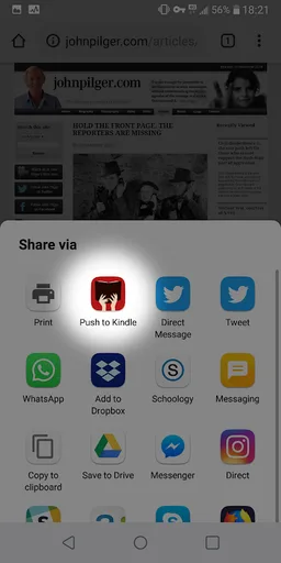 Push to Kindle by FiveFilters.org screenshot 3