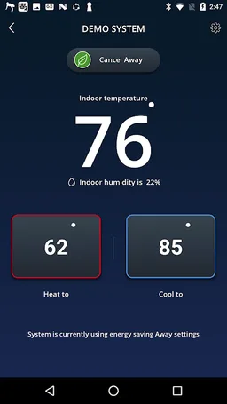 Lennox iComfort Wi-Fi screenshot 3