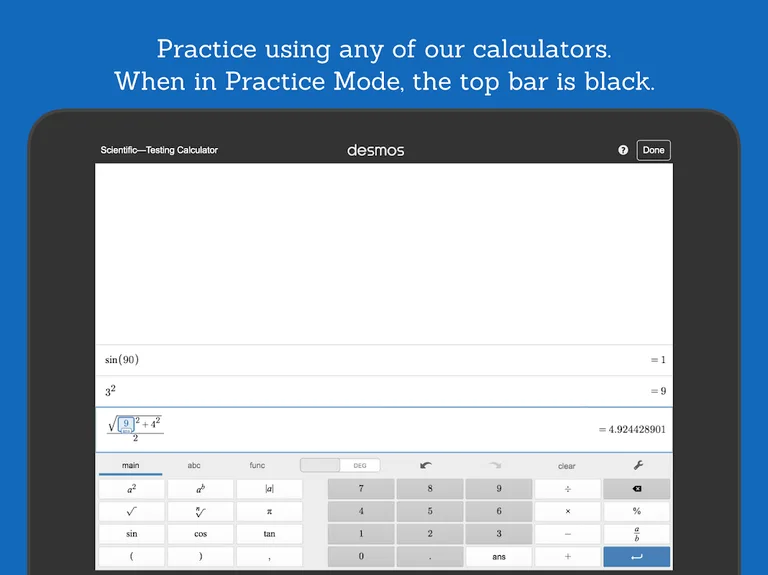 Desmos Test Mode screenshot 6