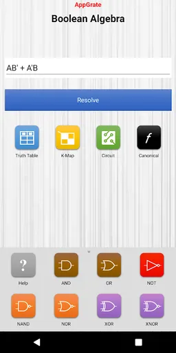 Boolean Algebra screenshot 1