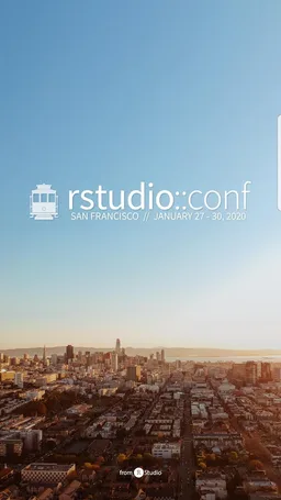 rstudio::conf 2020 screenshot 2