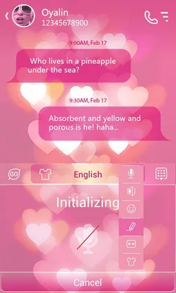 Shining Love Keyboard Theme screenshot 6