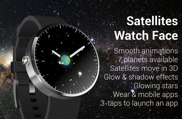Satellites Watch Face screenshot 1