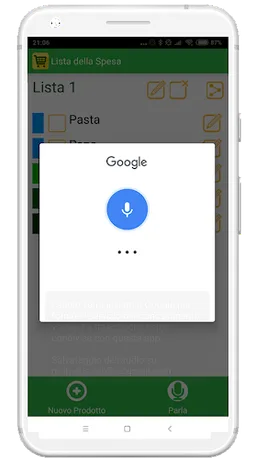 Shopping list screenshot 2