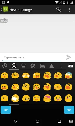 Emoji Keyboard - Black Round screenshot 2