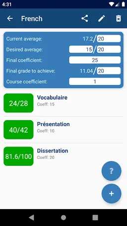 Average & Passing Grade screenshot 1