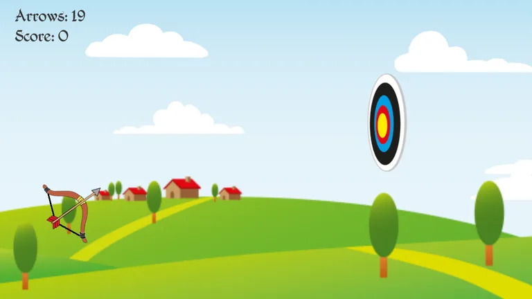 Bow-Arrow Archery 2d Shooting screenshot 1