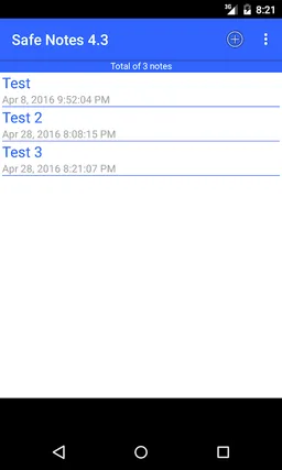 Safe Notes is a secure notepad screenshot 2