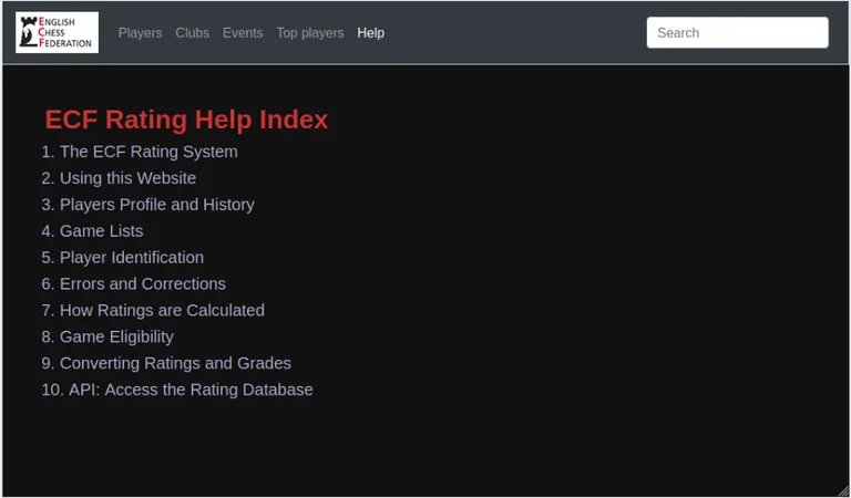 ECF Ratings screenshot 8