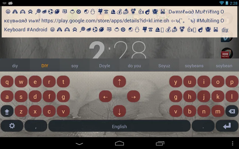 Multiling O Keyboard + emoji screenshot 2