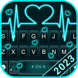 Neon Heart Love Themes icon