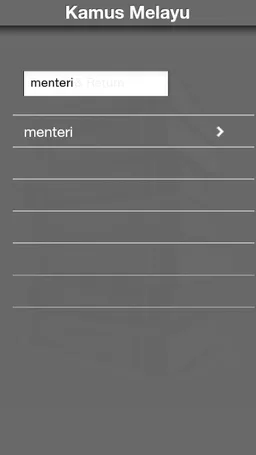 Malay Dictionary screenshot 1