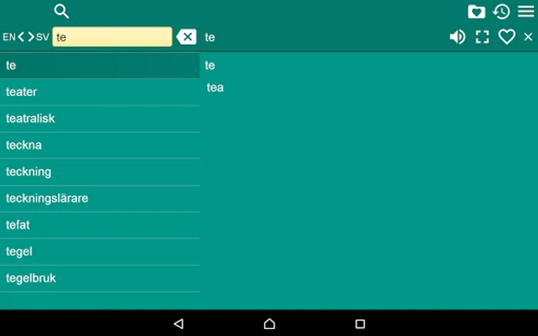 Swedish English Dictionary screenshot 5