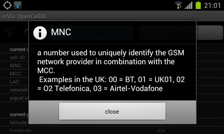 inViu OpenCellID screenshot 3
