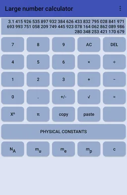 Large number calculator screenshot 3
