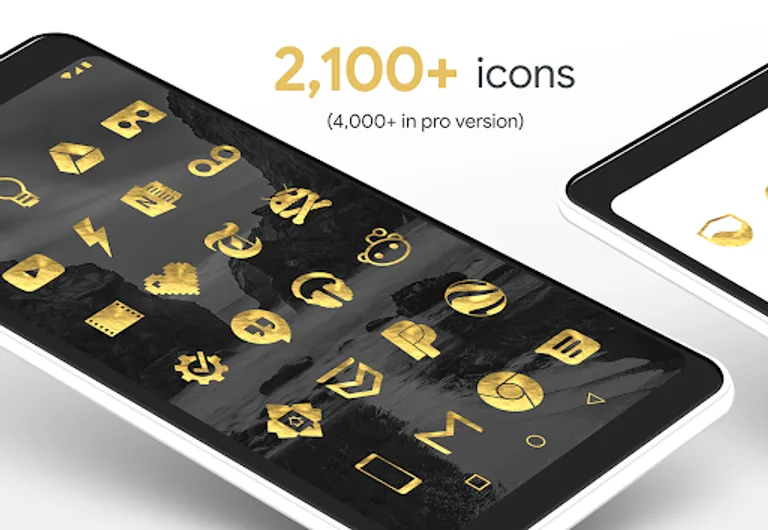 Gold Leaf - Icon Pack screenshot 2